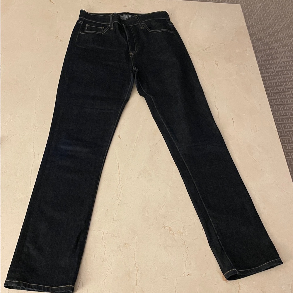 AG Mari high-rise straight Dark Blue Jeans - Picture 7 of 13